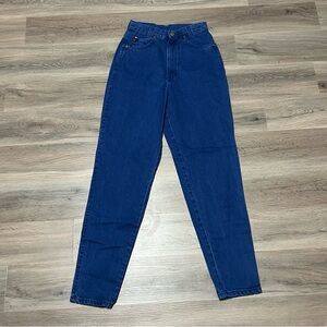 Chic 5 Tall Blue Jeans Mom High Rise Tapered USA Made 80s VTG Deadstock NWT